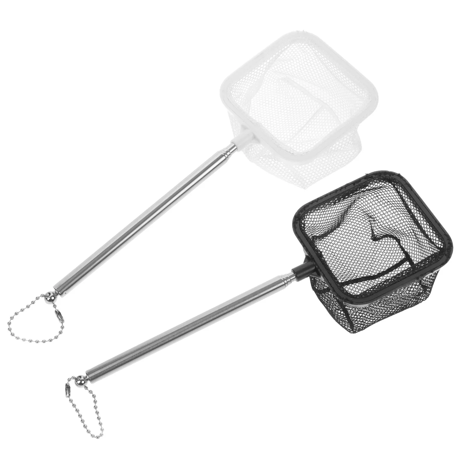 

2Pcs Fishing Mesh Net Telescopic Landing Net Pole Portable Lightweight Handheld Fishing Catching Tool for Carp Trout Fish