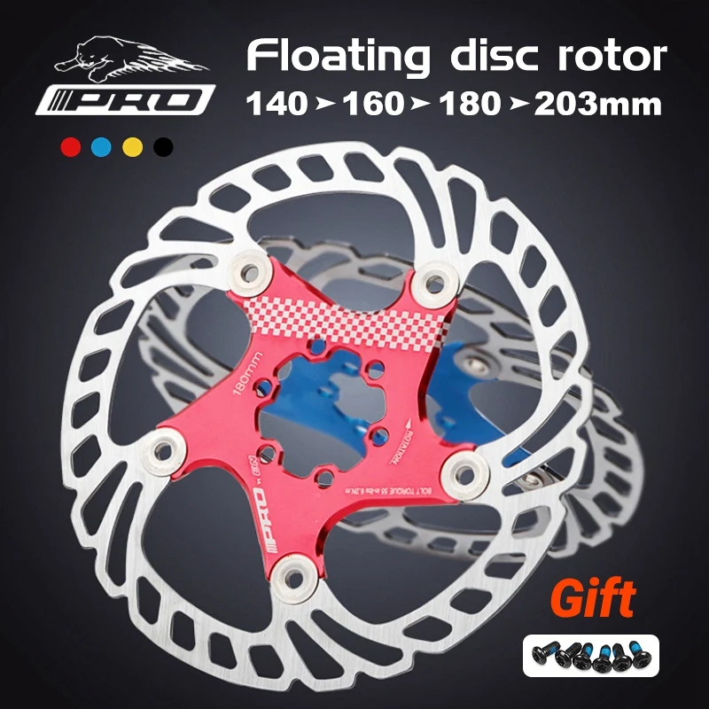 

IIIPRO Bicycle 140 160 180 203mm Disc Brake bike Ultra-light Disc Hydraulic Disc Brake MTB Floating Rotor Bicycle Part