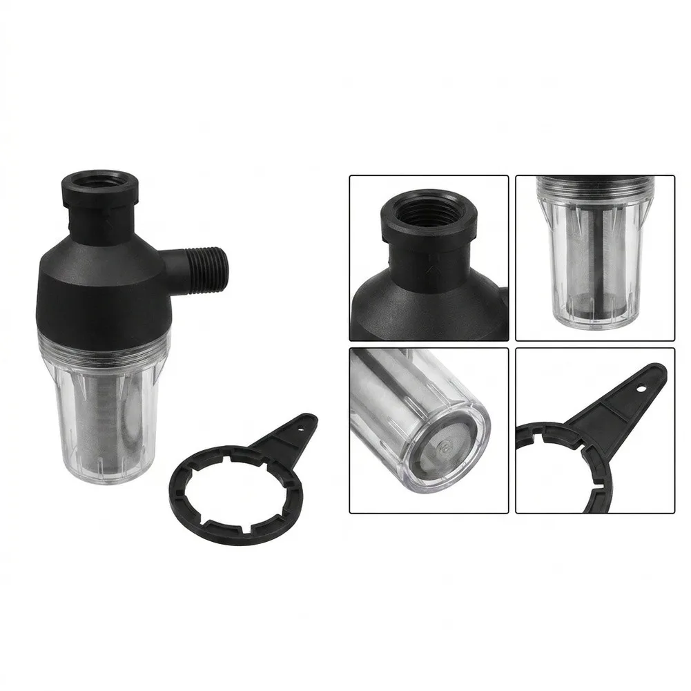 Filter In-Line Strainer With 250 Mesh Stainless Steel Filter Screen Water Pump For Tap Water Lines Garden Hoses Pressure Washers