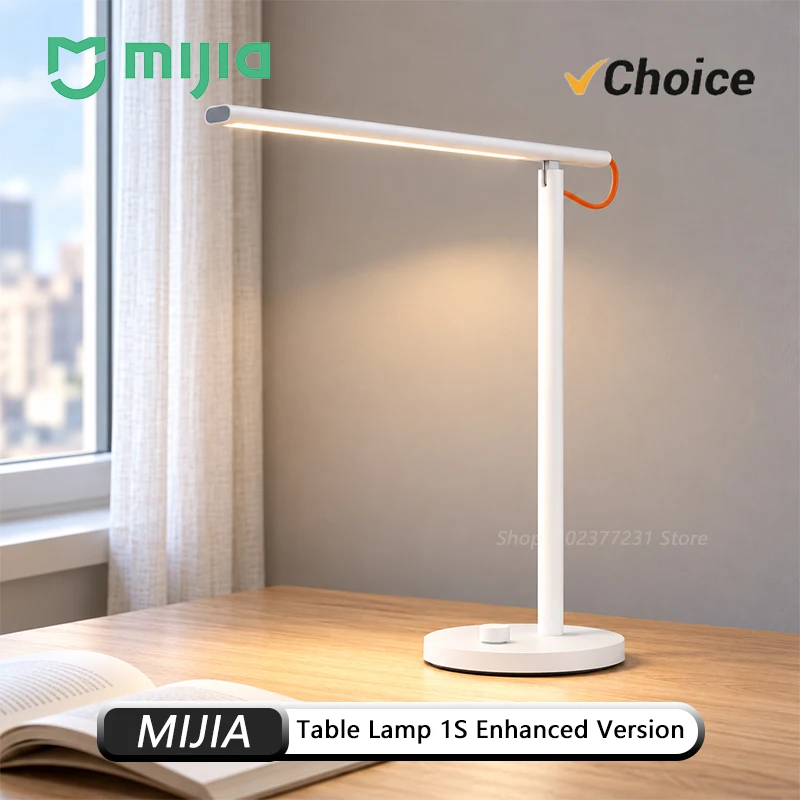 MIJIA Desk Lamp 1S Enhanced Ra95 CRI Adjustable Brightness Color Temperature Google Assistant Mi Home APP Study Reading Office