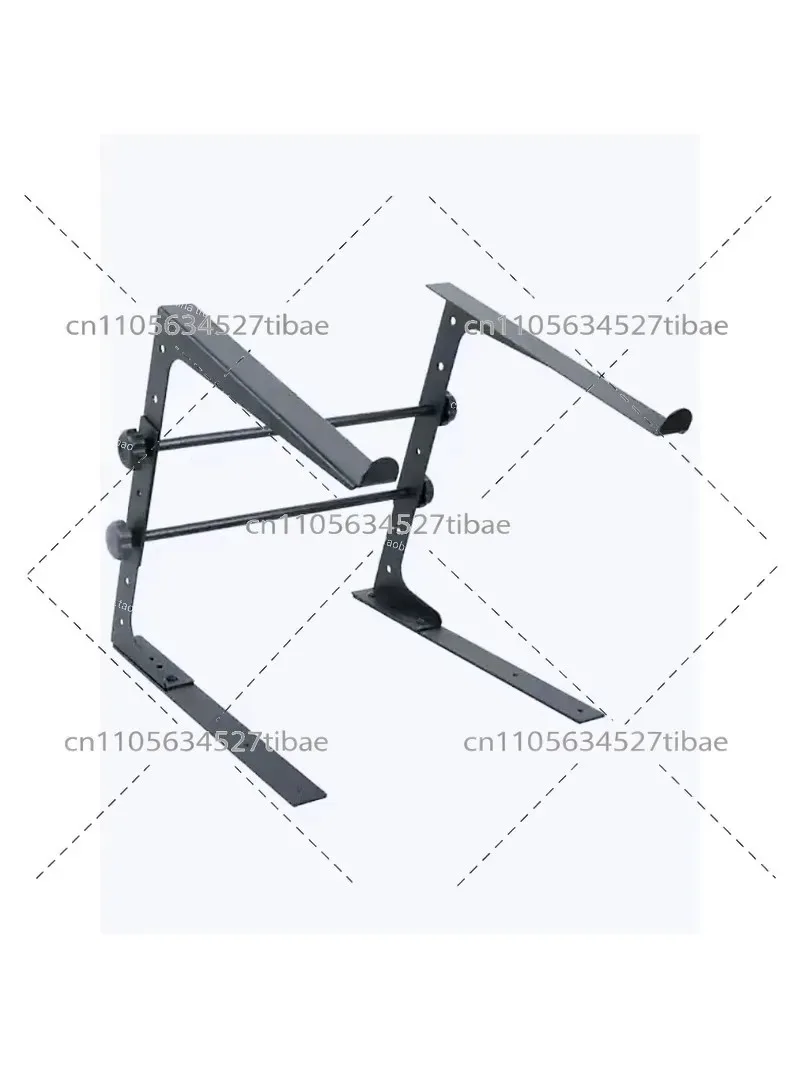 Portable DJ Computer Stand - Adjustable Height Laptop Riser, Folding Desktop DJ Equipment Rack for Dancing and Bar Events
