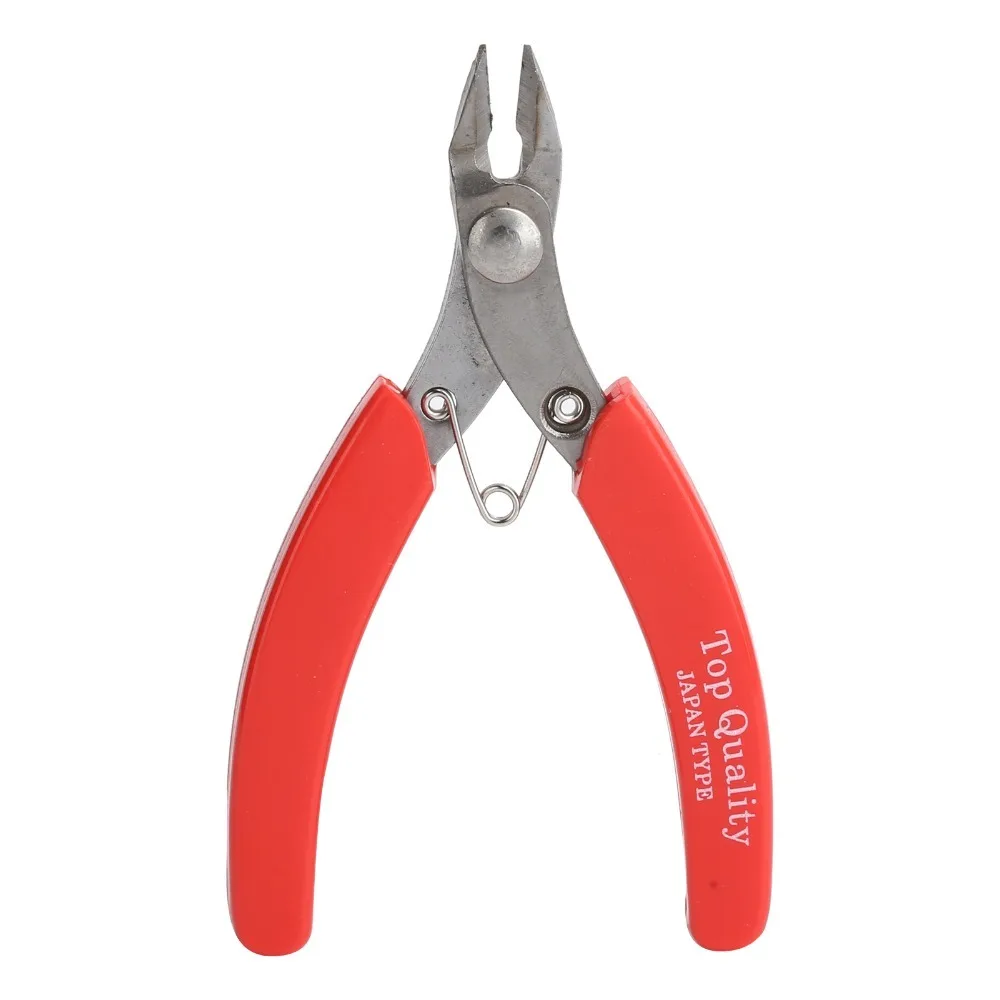 Jewelry Tools Stainless Steel Flush Cutter Red Handle High Hardness Wire Cutter Laborsaving Insulated Handle Side Cutter Cutting