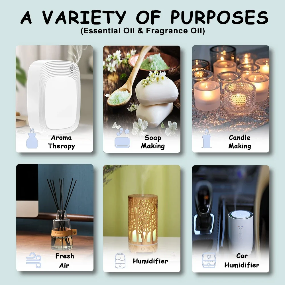 Humidificador de Perfume para aromaterapia, difusor de aceite esencial, purificador de aire, máquina de fragancia, ambientador para el hogar y el baño, 100ML