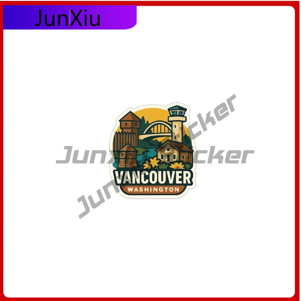 

Наклейка Vancouver Washington, автомобильный кемпер, аксессуары, виниловая наклейка, декоративные наклейки, внедорожник, окно, бампер для мотокросса, царапины, ПВХ