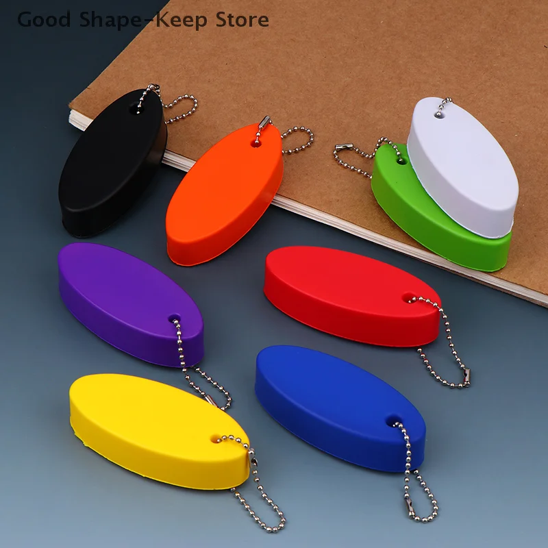 Oval Foam Floating Keychain, Buoyant Accessory for Water Sports, Marine Boat, Swimming, Kayaking, Rafting, Sailing, Surfing