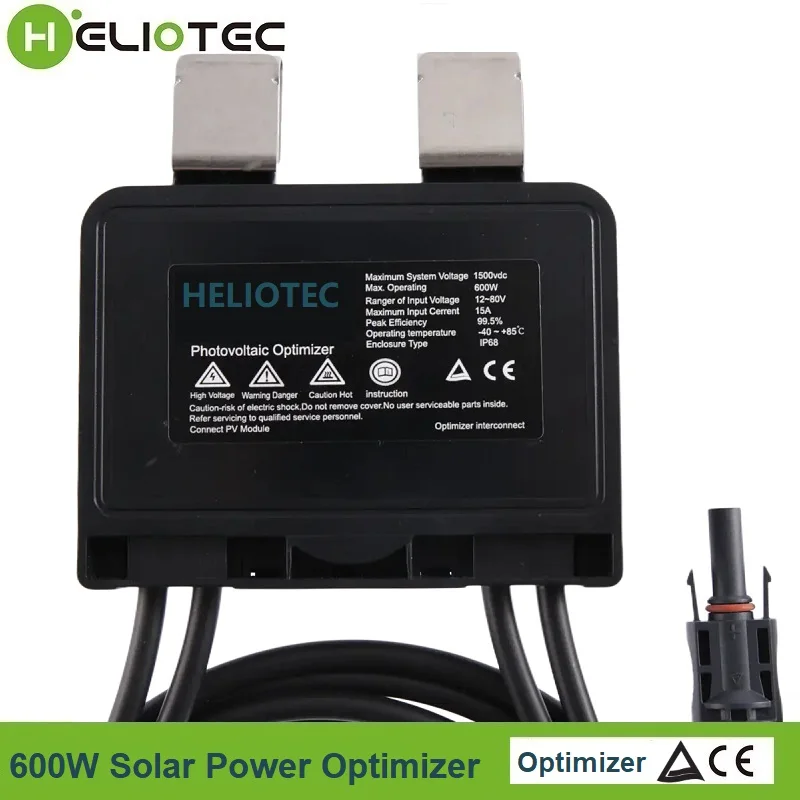 Integrated PV Power Optimizer 600W 60V Input IP67 Real-time Solar Panel Monitoring Voltage-Limiting Anti-Hotspot