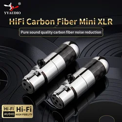 Mini XLR Female Connectors 3pin 4pin Rhodium Plated Audio Plug HIFI Mic Jack XLR Balance Cable Headphone Adapter Speaker