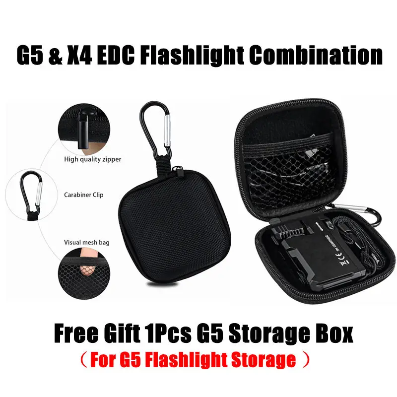 WUBEN G5 & X4 EDC Taschenlampe Wiederaufladbare Tragbare Wasserdichte Fackel Mit RGB-Lichtern und Magnetischem Ende Gratis Geschenk G5 Aufbewahrungsbox – Detail 25