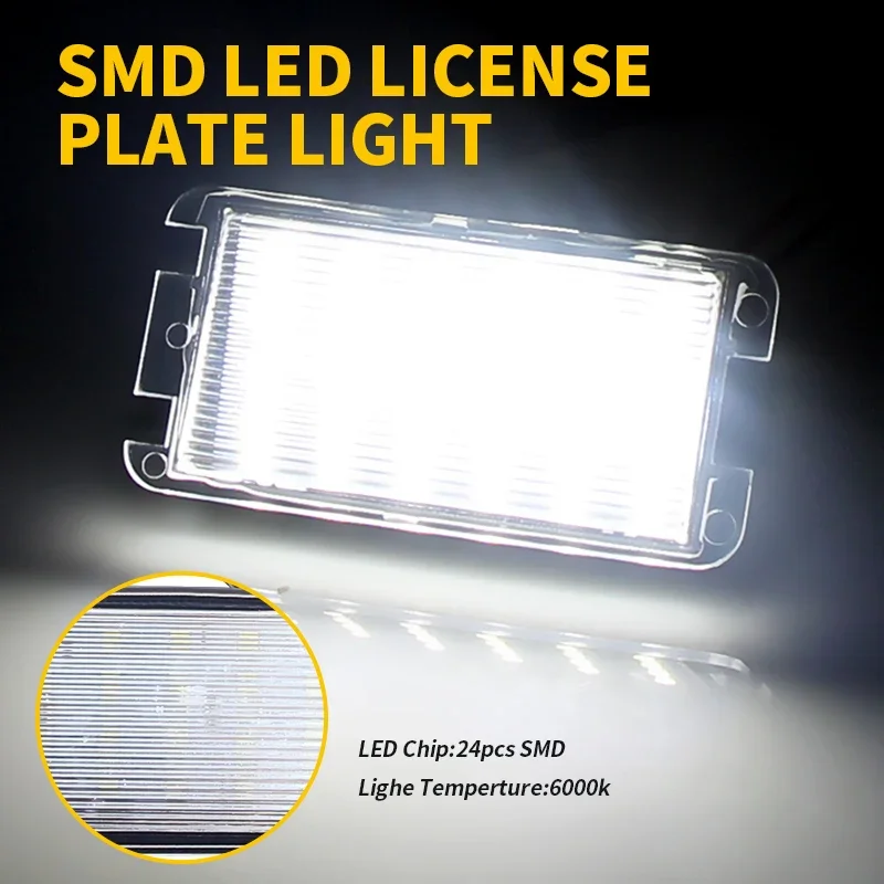 LED Number Plate Lamp For Seat Altea Arosa Cordoba MK1 MK2 Ibiza Leon 1M Toledo 5P White License Plate Light Assembly 5P0943021