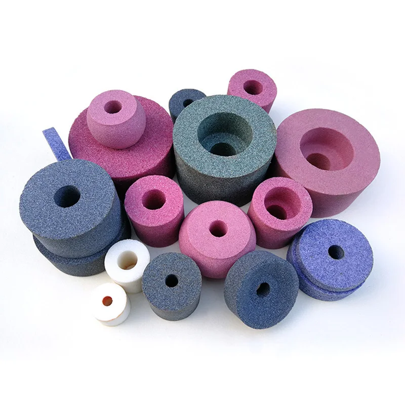 10pcs Through-hole Grinding Wheel PA Chrome White Brown Corundum Inner Circle Sanding Small Grinding Head Wheel Abrasive Tools