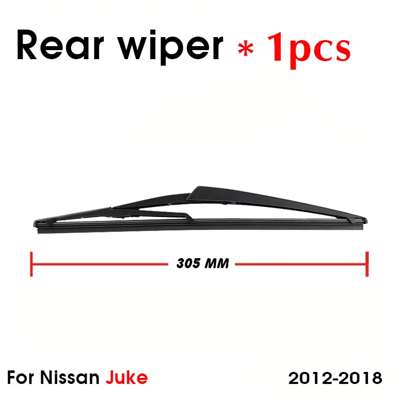 BEMOST Car Rear Clean The Windshield Wiper Arm Blade Brusher For Nissan Juke 305mm Hatchback 2012 2013 2014 2015 2016 2017 2018