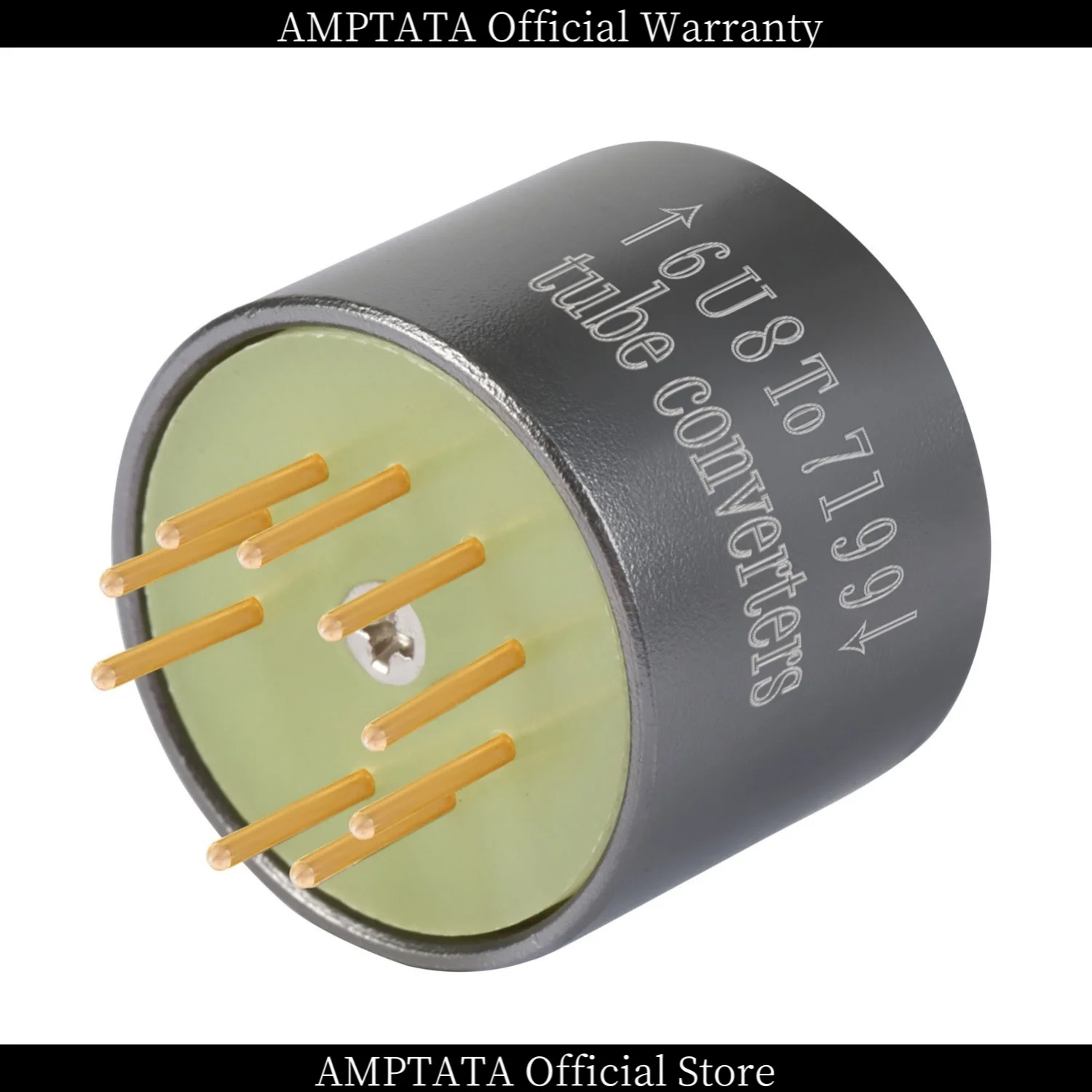 AMPTATA / 6U8 6GH8 ECF82 إلى 7199 / محول مقبس محول أنبوب الفراغ / مطلي بالذهب عيار 24 قيراط