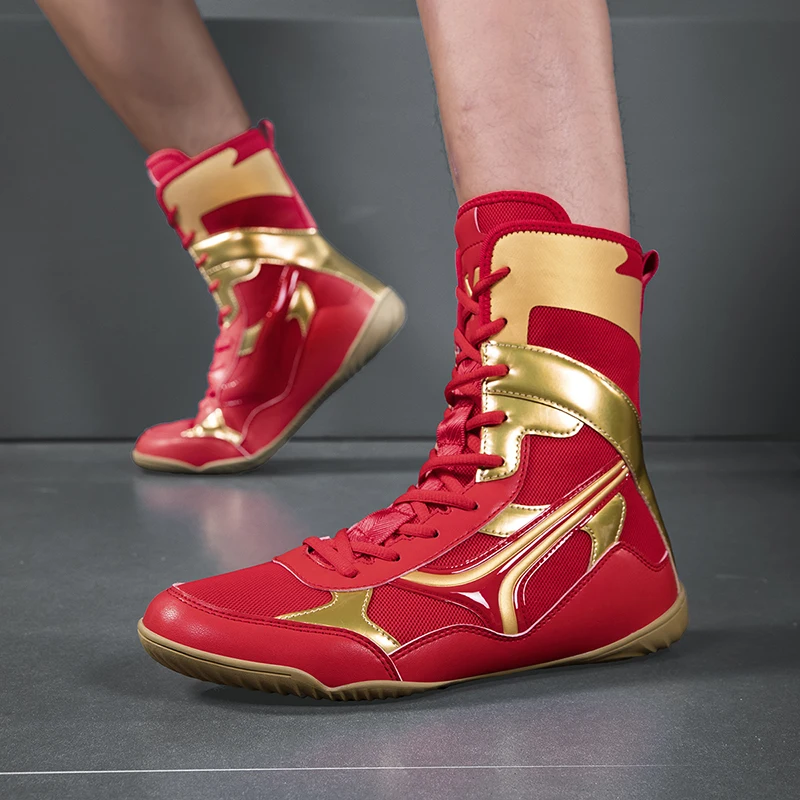 Wrestling Shoes, Youth Indoor Boxing Training Sports Shoes, High-quality and Fashionable Wrestling Flying Shoes Sizes 39-48