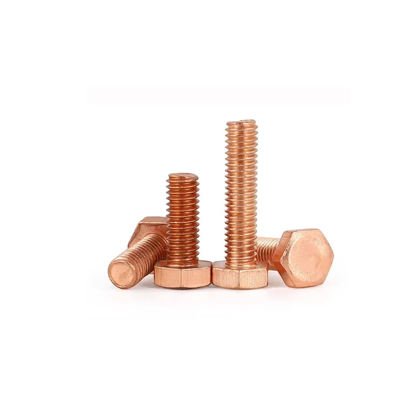

Electrolytic Copper Bolt Red Copper Outer Hex Screw M3 M5 M6 M8 M10 M20