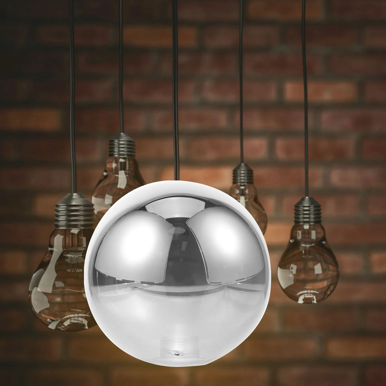 

Decorative Glass Globe Lampshade for Pendant Ceiling Light Fixture Replacement Shade Cover Sturdy Simple Design Eye Protection
