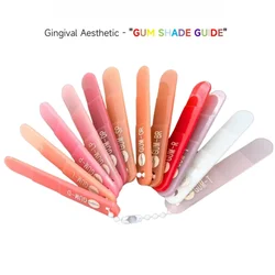 SHOFU Gumy Gingival Color Plate Indicator Tri-Color Set PN7040 SHOFU Halo Gingiva Indikator Gum Color Guide Gencive Shade Guide