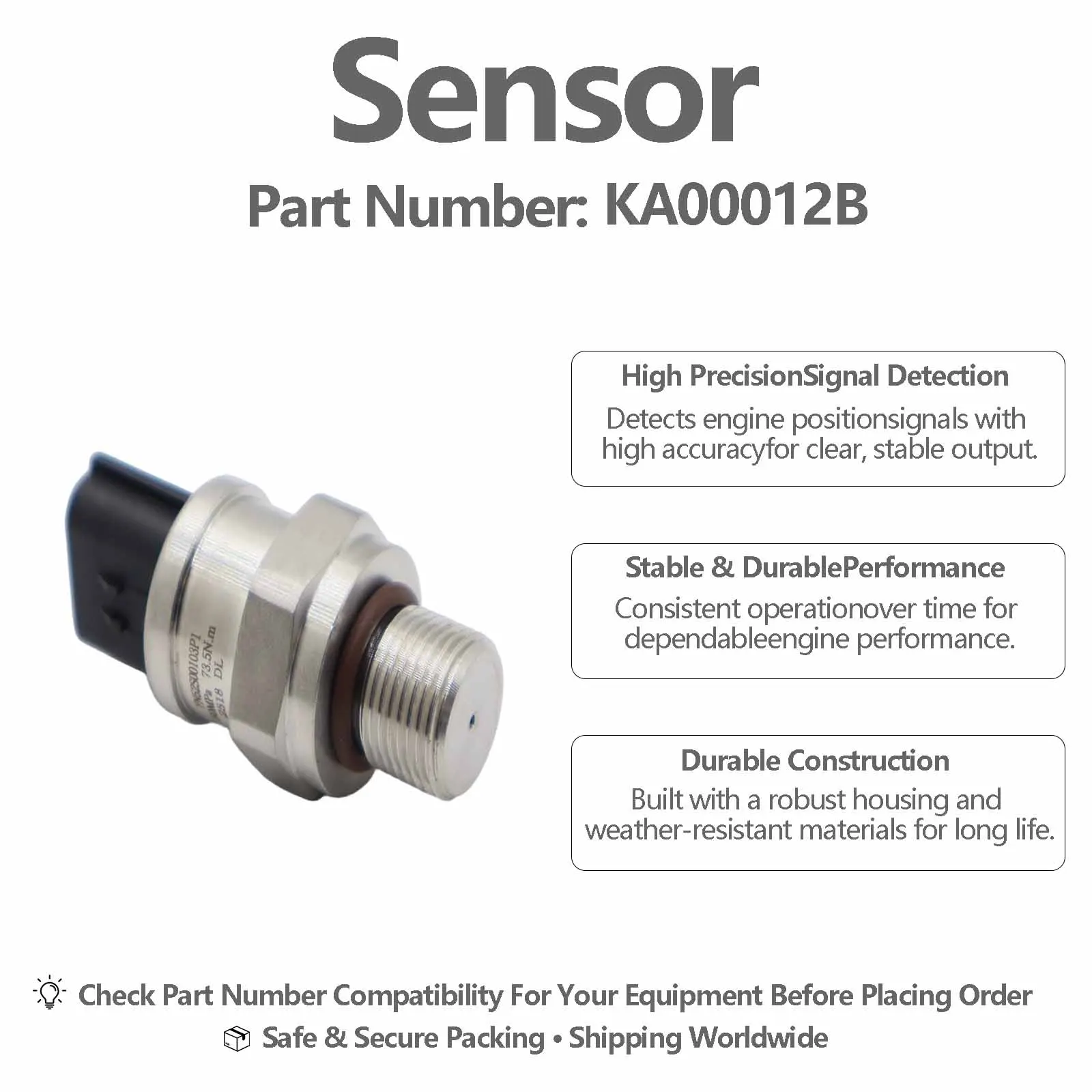 Pressure Sensor YN52S00103P1 KA00012B For Kobelco SK200 SK210 SK250 SK260 SK300-8 SK330 SK350 SK450 SK460 SK480-8 SK480-10