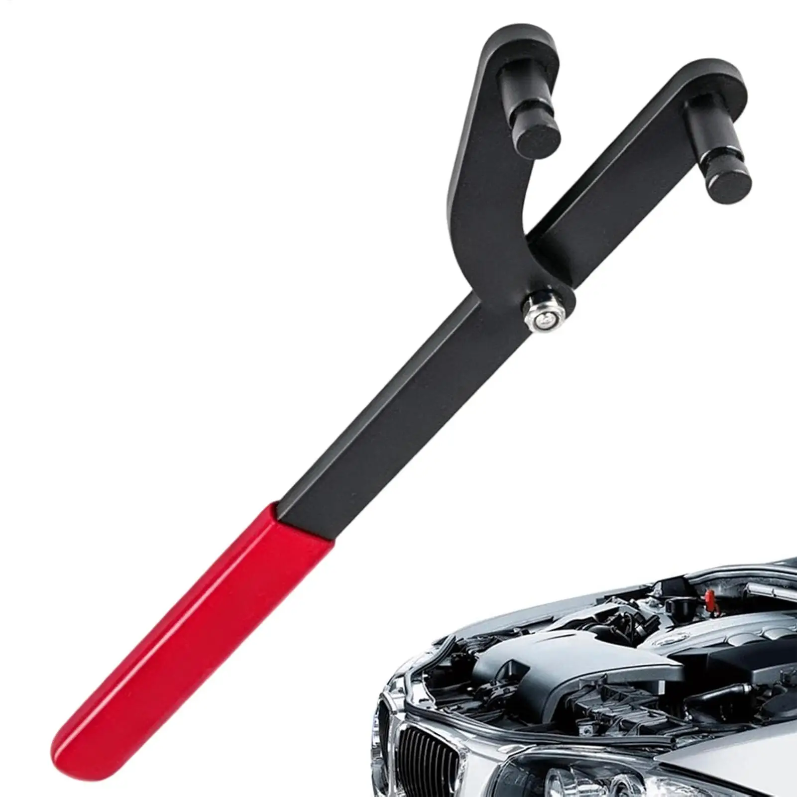 Camshaft Pulley Holder Manual Maintenance Spanner Wrench Alignment Clutch Fan Tool For 3/4 -7.5in Chain Wheel Hole Separation