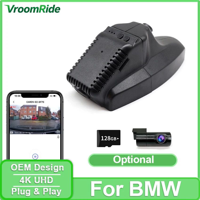 

Видеорегистратор 4K с Wi-Fi для BMW 320i e46 e90 e91 e92 e30 530i f10 e39 e34 e36 x1 e84 x5 e70 e53 e87