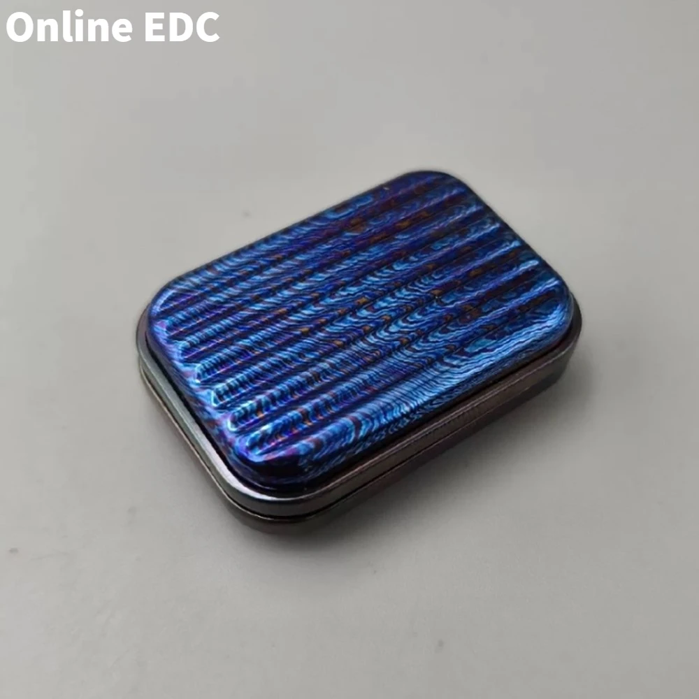 Pre proprietà Viaggi EDC Illimitato Pushing Slider Timascus Fidget Giocattoli per adulti Disegni originali Gadget per alleviare l'ansia