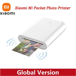 Global Version Xiaomi Mi Portable Photo Printer Bluetooth 5.0 BLE ZINK Inkless Technology AR Video Printing Support Mi Home APP