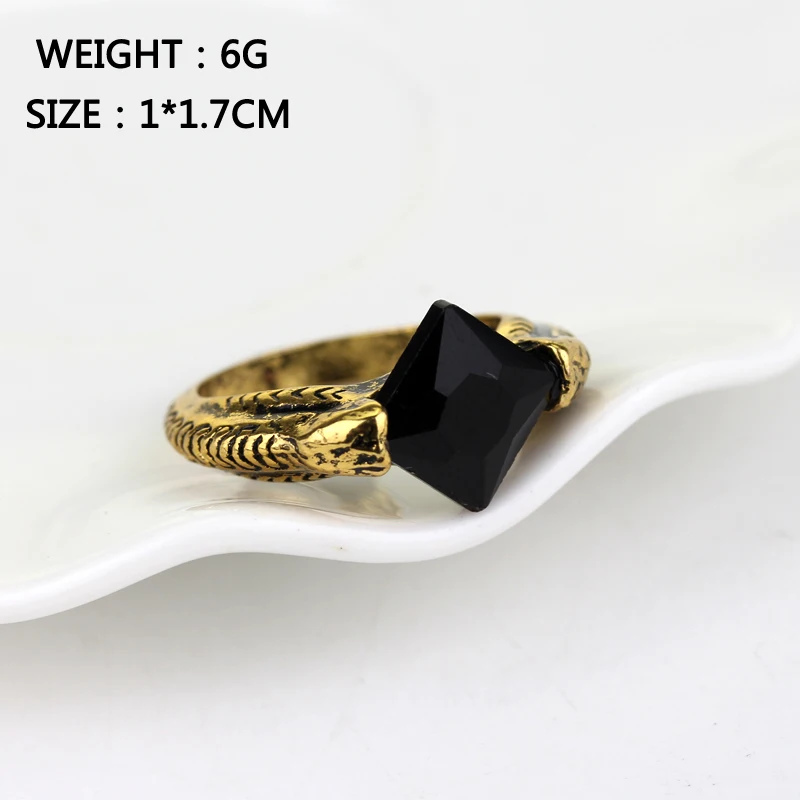 Vintage Voldemorts Horcrux Ring The Resurrection Stone Devil's Candy Slytherin Vintage Deathly Hallows Dumbledore Crystal Gifts