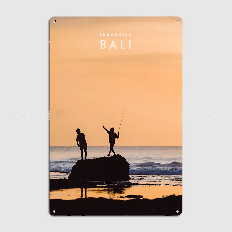 Bali Indonesia Metal Custom Sign Living Room Wall Indoor Decor Room Decoration Bedroom Posters Home Decor