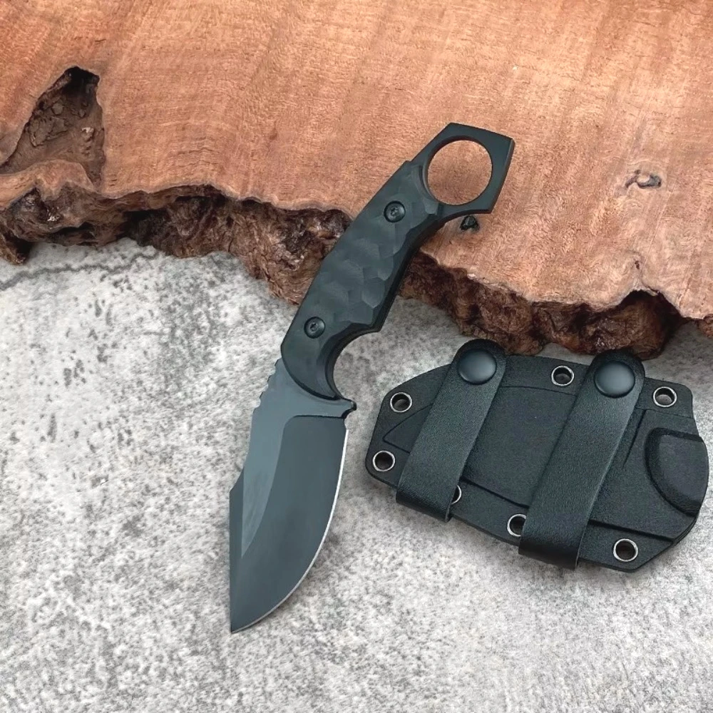 

Нож с фиксированным клинком и ножнами, сталь NioLox, рукоять из стекловолокна, для активного отдыха, EDC, кемпинга, выживания, охоты