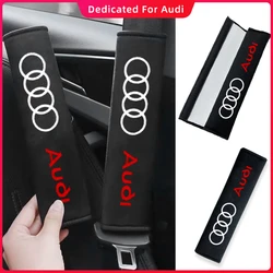 Funda de ante para cinturón de seguridad de coche, Protector de cojín peludo, protección de hombro para AUDI A3, A4, A5, A7, A8, Q3, Q5, Q7, S3, S4, S5, S6