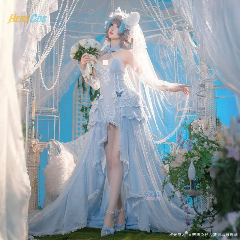أزياء جديدة من Azur Lane HMS شيشاير التأثيرية للذكرى الثامنة فستان الزفاف لحفلات الهالوين ملابس لعب الأدوار للنساء HERO Cos 2026 #4
