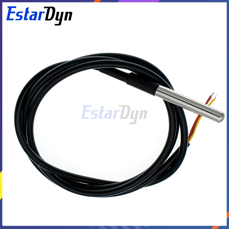 Estardyn DS1820 Stainless steel package Waterproof DS18b20 temperature probe temperature sensor 18B20 For Arduino