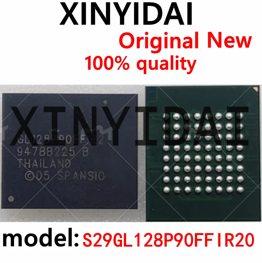 

1PCS S29GL128P90FFIR20 printing thread GL128P90FFIR2 BGA64 brand new original