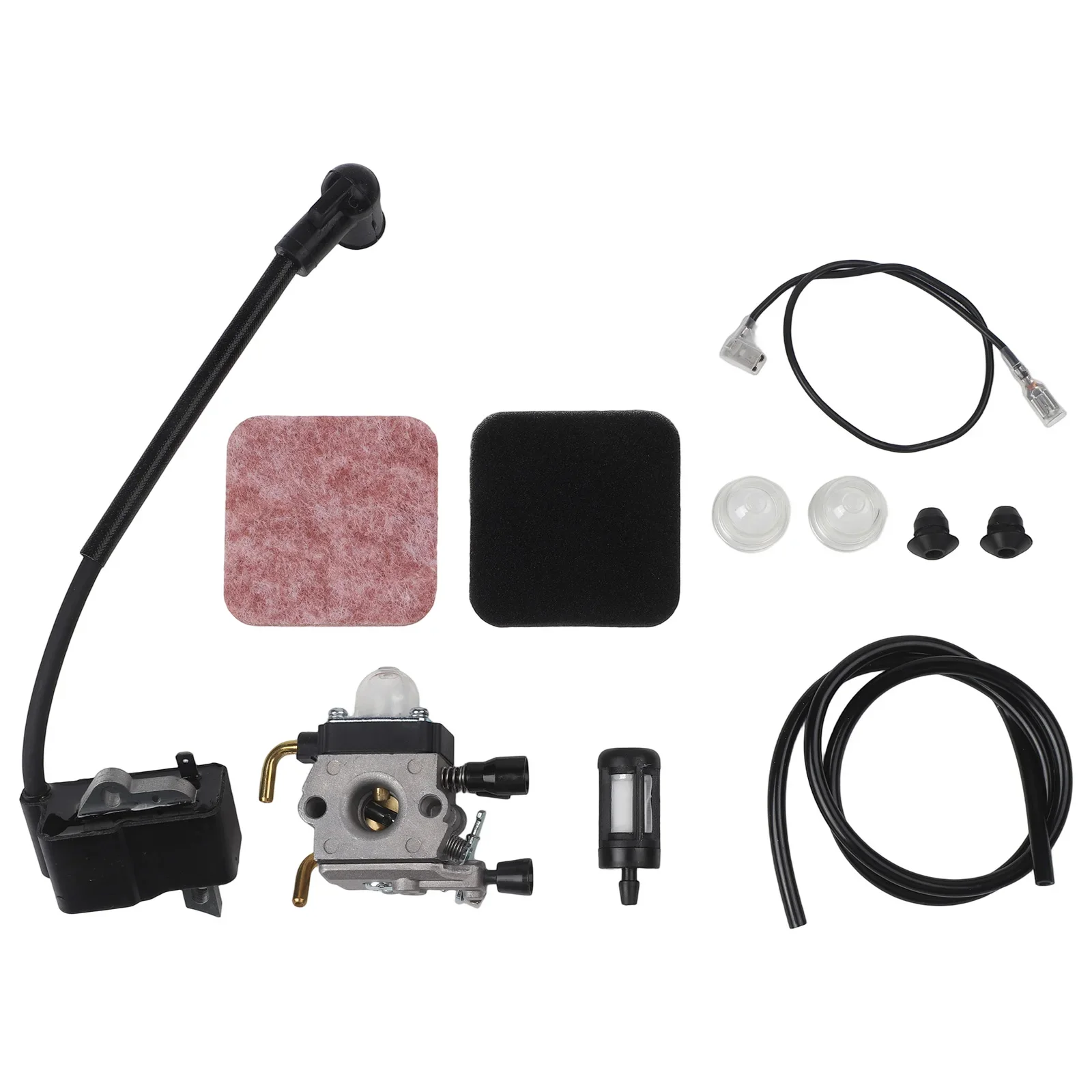 Engine Repair 10 Pieces Carburetor Set Comprehensive Ignition Coil Kit Easy Installation Comprehensive Kit Easy Installation