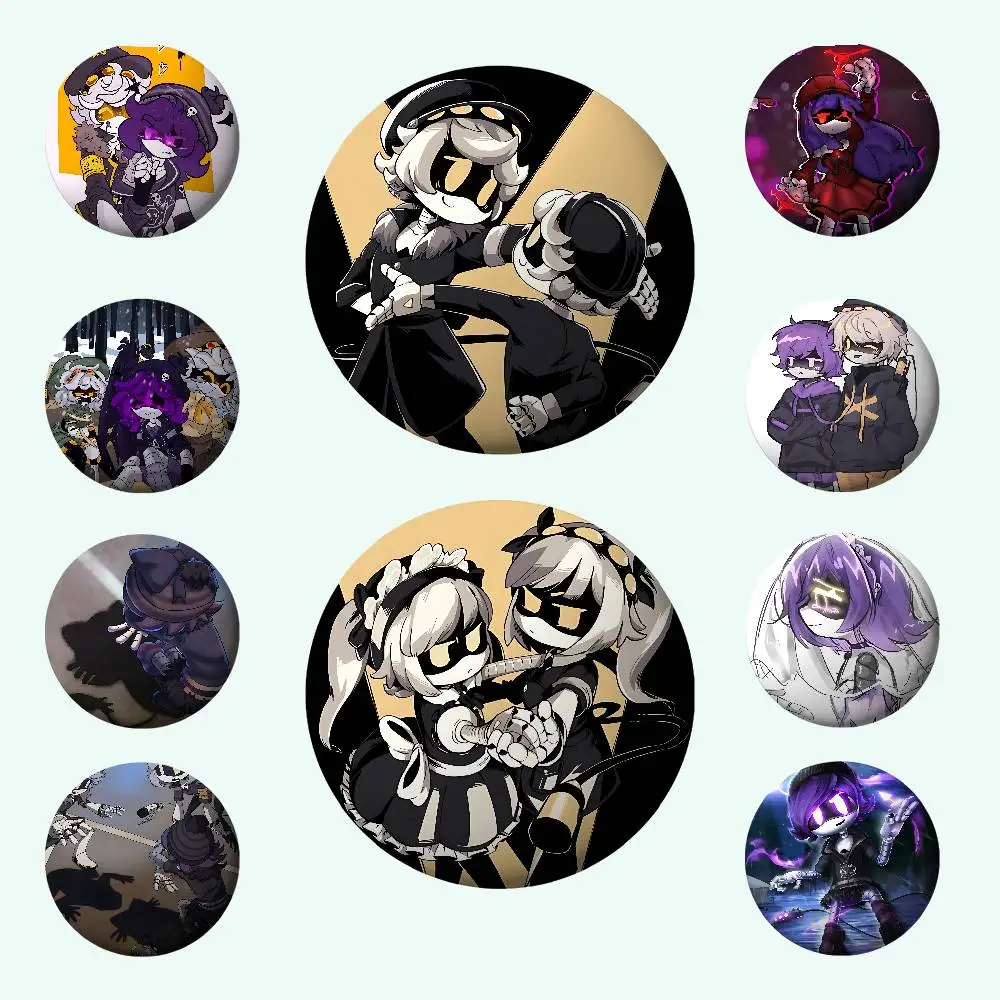 Game-M-Murder Drones NVJ Cute Badges Tinplate Soft Button Pin Brooch Metal Badge Custom Jewelry Accessories Hat Bag Lapel