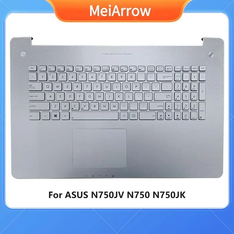 

MEIARROW New/Org Laptop top case For ASUS N750 N750J N750JV N750GJK palmrest US keyboard upper cover Touchpad Backlight