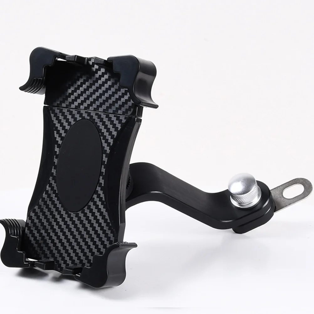 

Motorcycle 360 Degree Rotation Phone Bracket Black Safe Durable Steady Outdoor Riding Phone Tablet Holder Practical