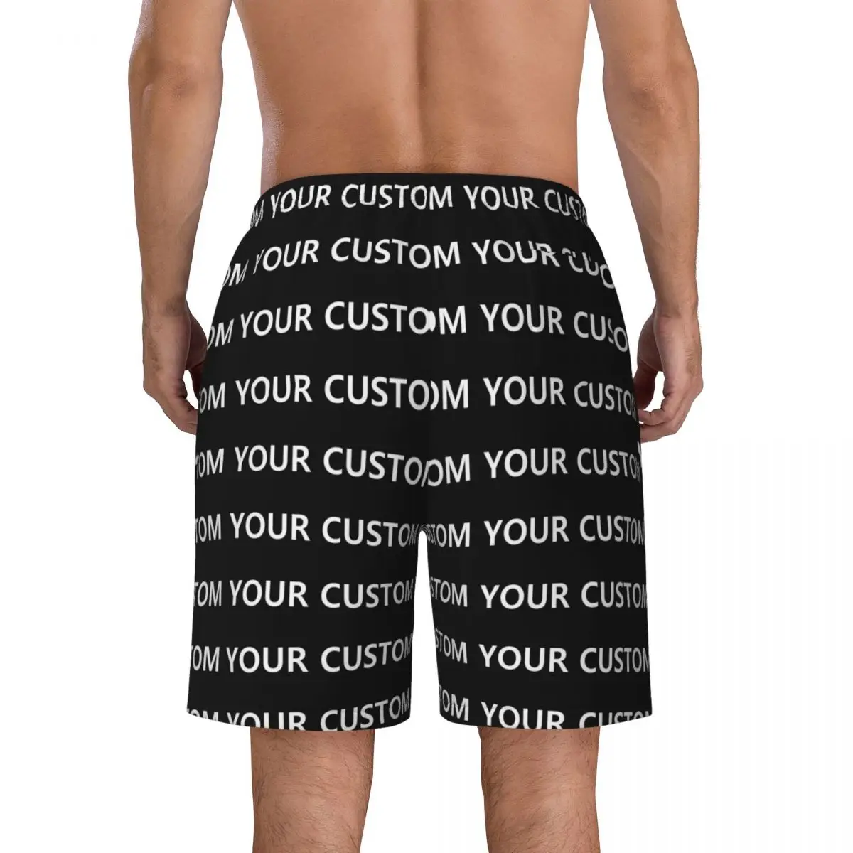 Short de planche d\'été pour hommes, personnalisé, bricolage à votre image, course à pied, surf, ajouter un design, pantalon court de plage, maillot