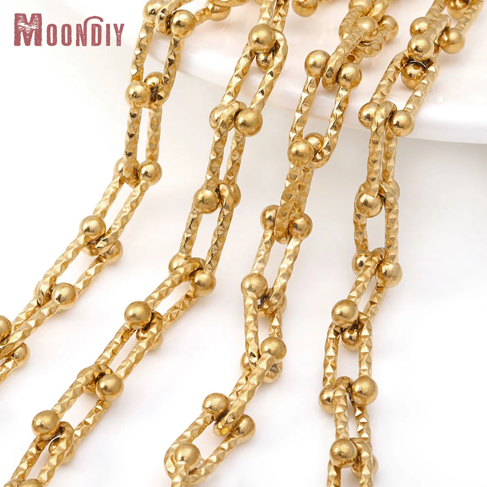 

50 см золотой цвет, цепочки в форме подковы из нержавеющей стали, ожерелье, браслеты, ювелирные цепочки, высокое качество, аксессуары «сделай сам», материалы для изготовления