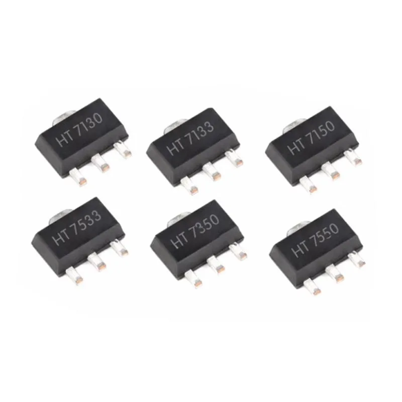 100PCS HT7130 HT7133 HT7136 HT7150 HT7327 HT7330 HT7333 HT7350 HT7530 HT7533 HT7550 SOT89 Three-terminal voltage regulator chip