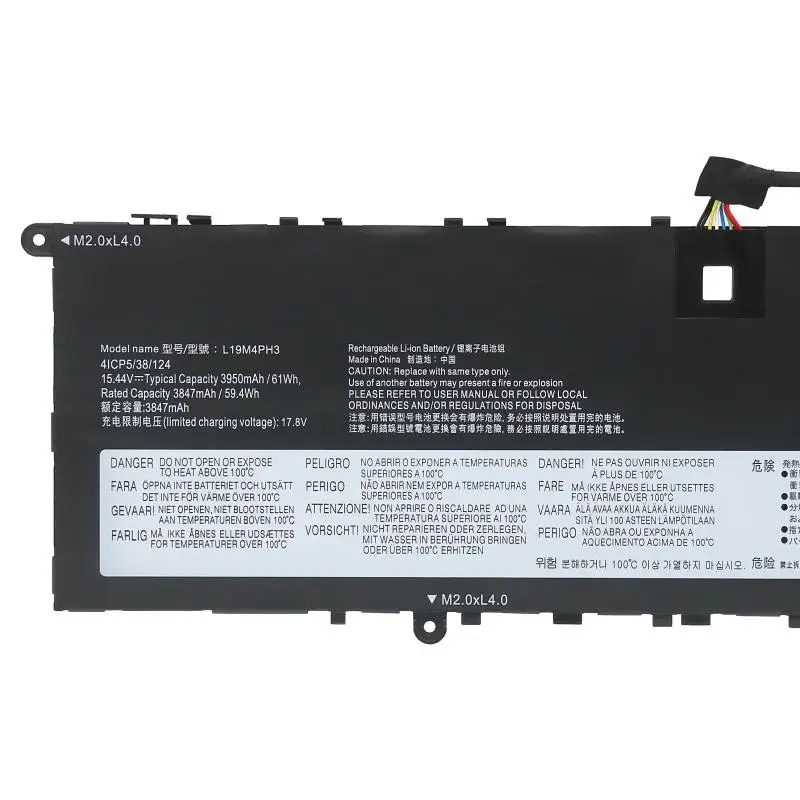 L19C4PH3 L19M4PH3 L19D4PH3 15.44V 61Wh Battery For pro 14ITL 14ACH 202114S 14SIHU 14SITL 14SACH 2021