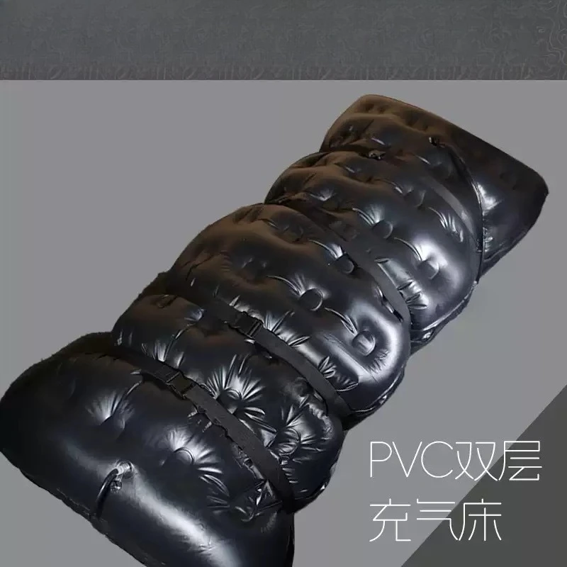 Double Air Chamber PVC Inflatable Mattress Two Layer Squeeze Experiment Test Inflation Bed Prop