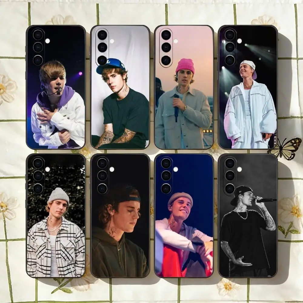 Synth-pop J-Justin Bieber Swag Phone Case Black Silicone Soft For Samsung Galaxy A73,A72,A71,A70,A53,A52,A51