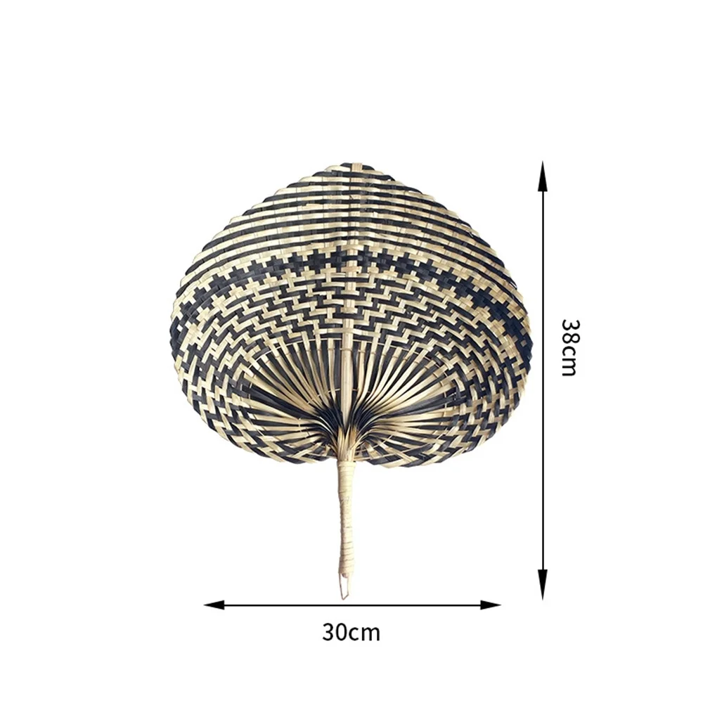 Ventaglio di paglia colorato erba ventaglio intrecciato a mano ciondolo soggiorno camera da letto ventilatore appeso a parete decorazione festa nuziale ventagli artigianali