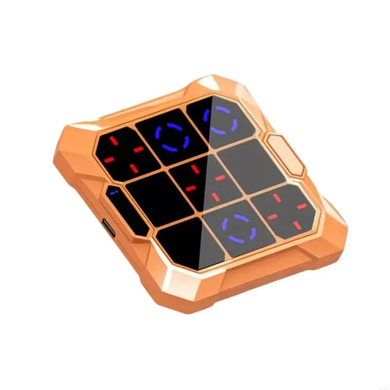 6 in 1 Tic Tacs Toe Bolt Game Electronic Board Game Handheld Electric Puzzle Game Console for Memory Growth