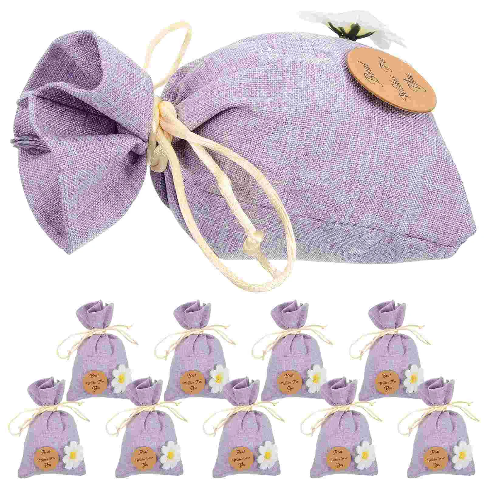 10 Pcs Lavender Sachet Bag Hanging Empty Sachets Gift Portable Small Bags Numb Scent Pouch