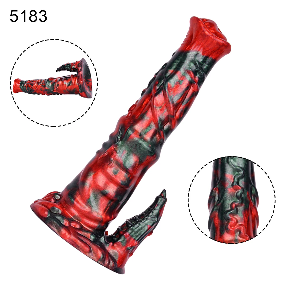 NNSX سميكة الكلب الحصان قضبان اصطناعية G-بقعة تدليك سيليكون المكونات الشرج الشرج موسع الحيوان القضيب لعبة الجنس للنساء الرجال الإناث الاستمناء #3