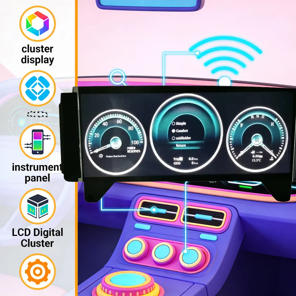 

AA 12.3Inch LHD RHD Car LCD Instrument For Rolls Royce Phantom 2004-2013 LCD Panel Cluster Map Multiple Colorful UI High Display