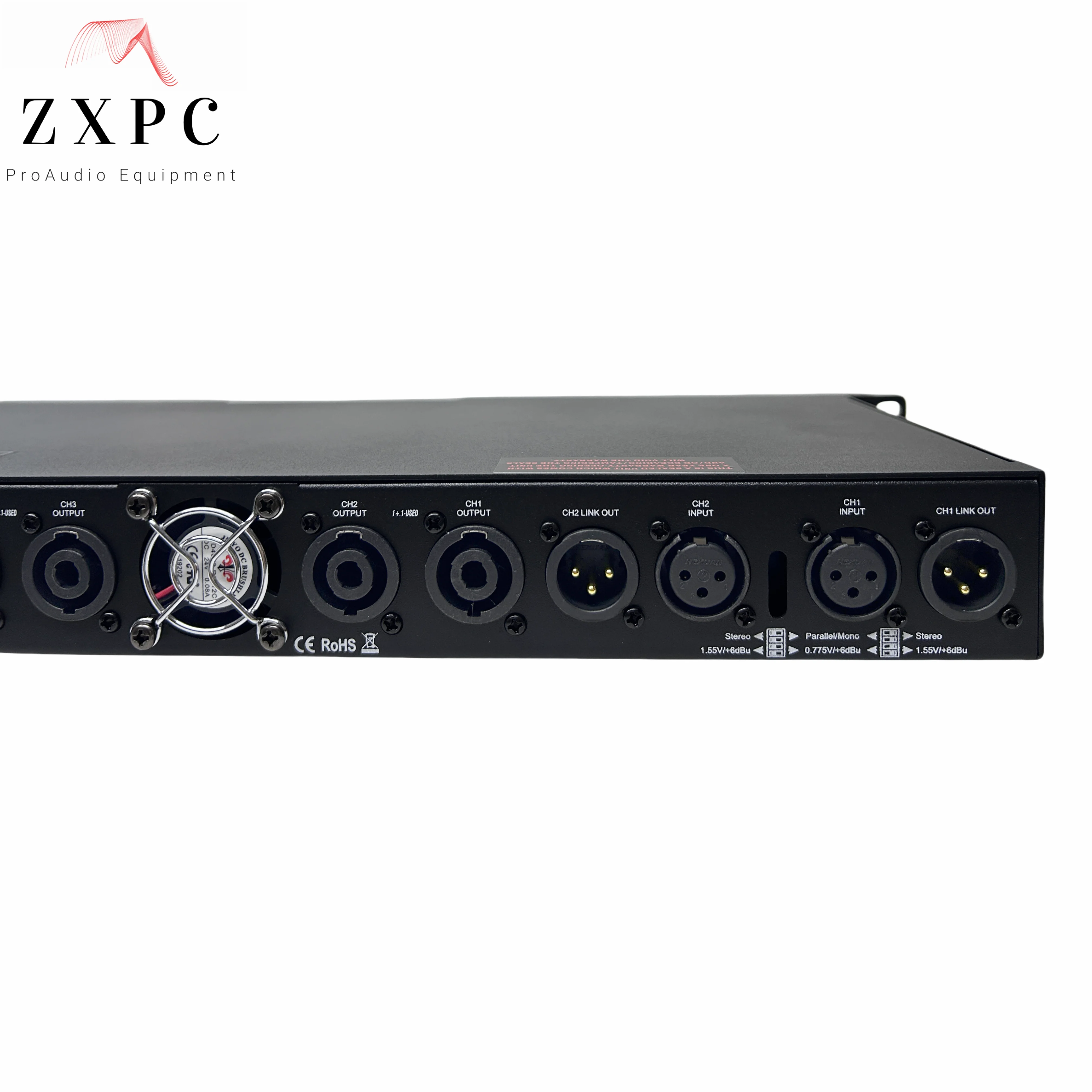 LASE LD-1400 Power Amplifier 4 Channel x 350 RMS Watts @ 8Ω Class D, 500 @ 4Ω