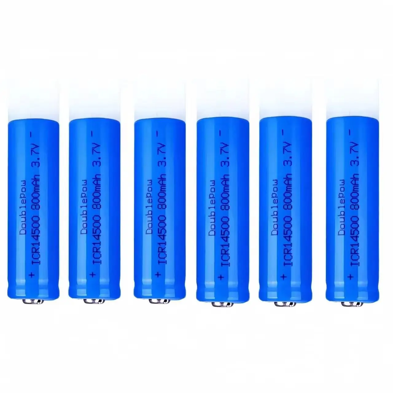 

6pcs/lot 14500 battery 800mAh 3.7V rechargeable lithium-ion battery flashlight toy electric toothbrush speaker special battery