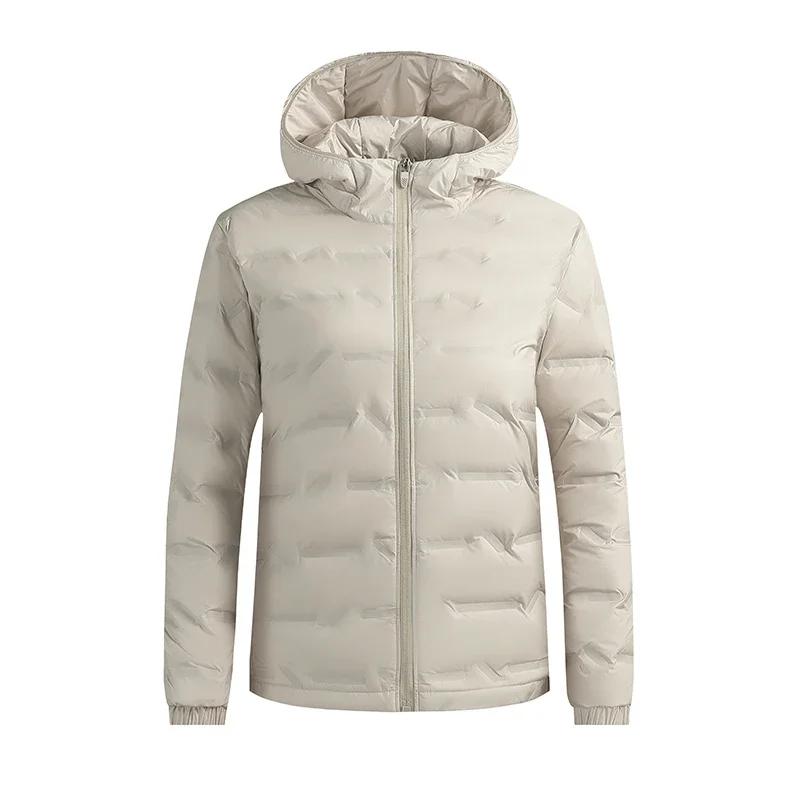Padded Waterproof Windproof Thicken Hoodies Women Duck Down Jacket Autumn Winter Outerwear Tops Lightweight Causal Coat Cardigan